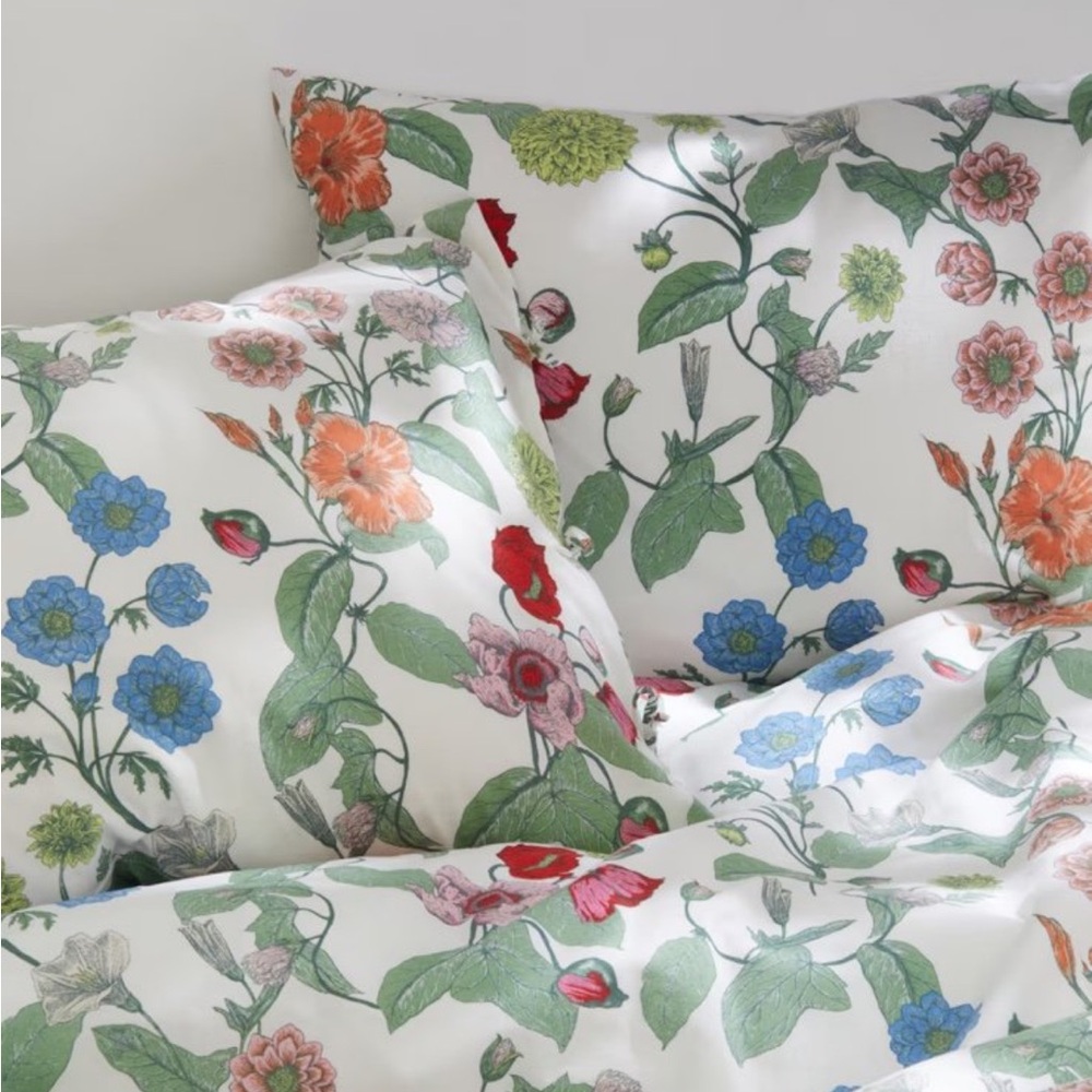 H&M floral king size bedding